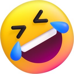 3D Stylized Laughing Emoji